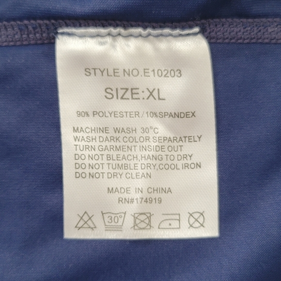 The Endless Summer Mens Graphic T Shirt Blue Pink Fish Print Long Sleeve XL New - Picture 8 of 8